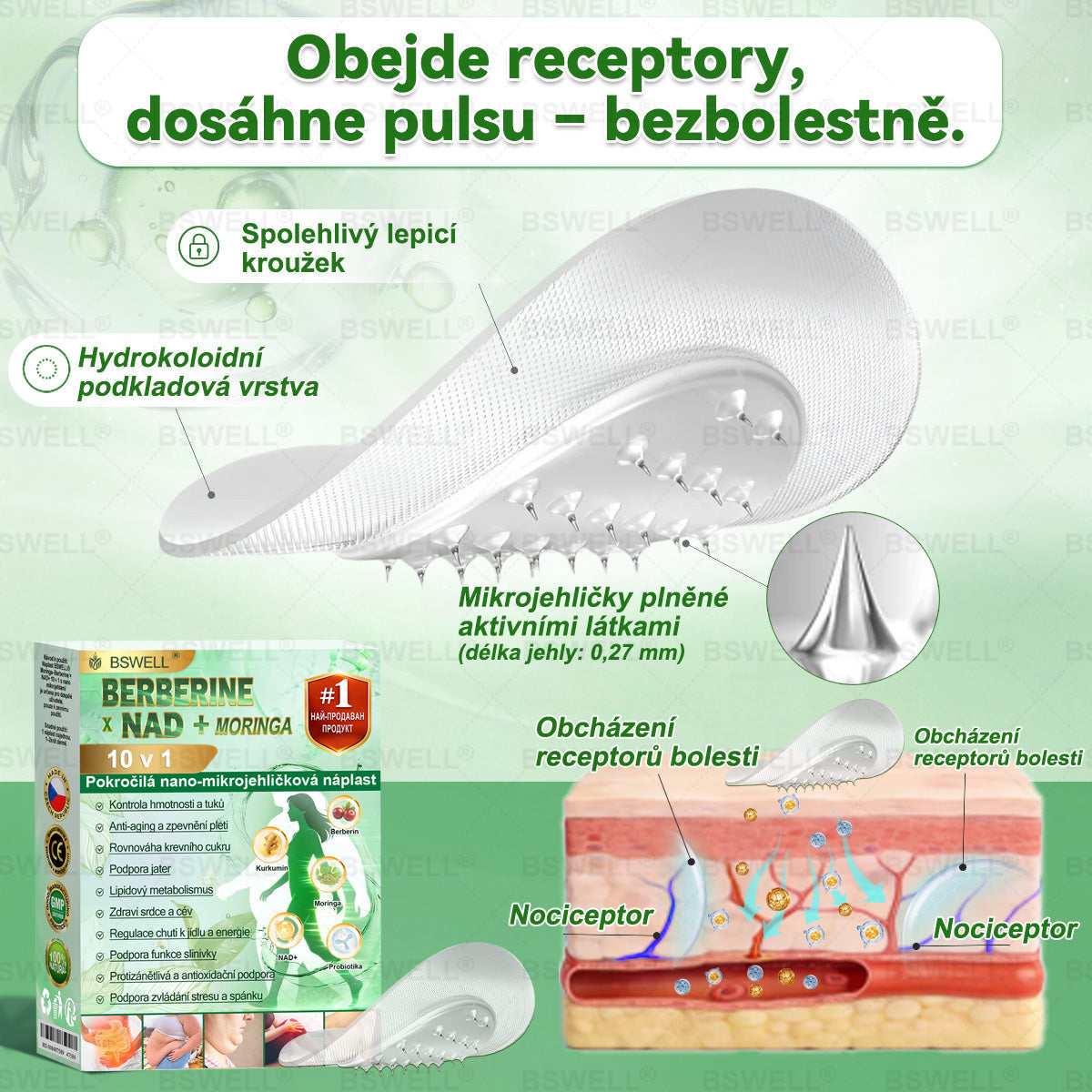 🎊BSWELL® Nano mikrovpichová zeštíhlující náplast✨(Stačí použít pouze jednou denně – viditelné změny již za 28 dní) ✅Bezbolestná, dlouhotrvající, zaměřená na řešení cukrovky, obezity a kardiovaskulárních onemocnění